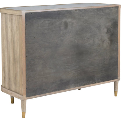 Everett Demilune Credenza by Fairfield Chair. Made from red oak solids, veneers in a unique style.
