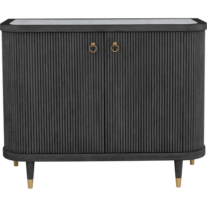 Everett Demilune Credenza by Fairfield Chair. Made from red oak solids, veneers in a unique style.