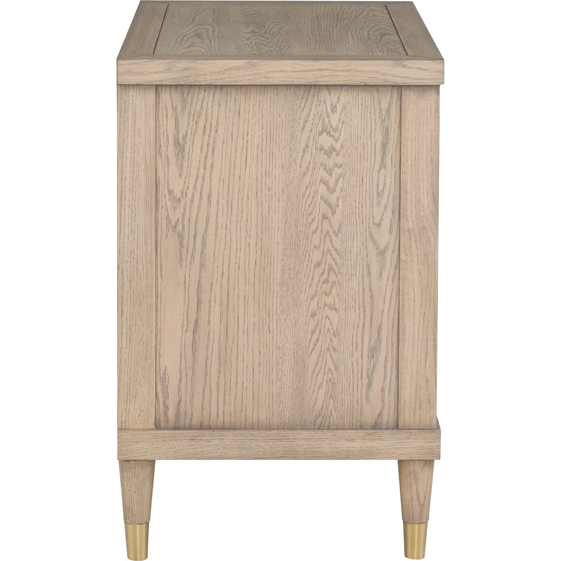 Everett Nightstand by Fairfield Chair. Made from red oak solids, veneers in a unique style.