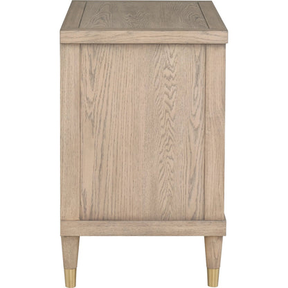 Everett Nightstand by Fairfield Chair. Made from red oak solids, veneers in a unique style.