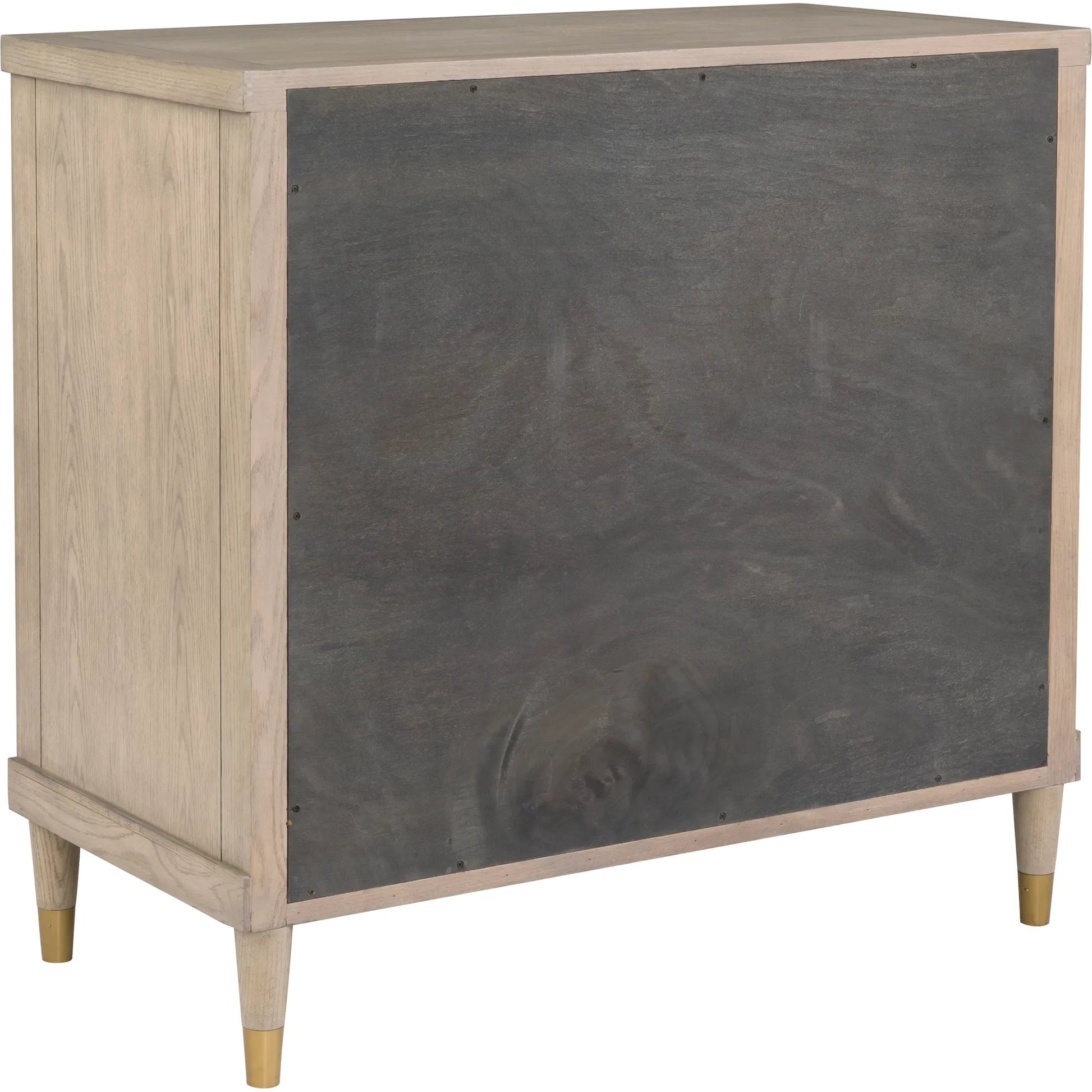 Everett 3-Drawer Chest by Fairfield Chair in brown and biscotti. Made from red oak solids, veneers in a unique style.