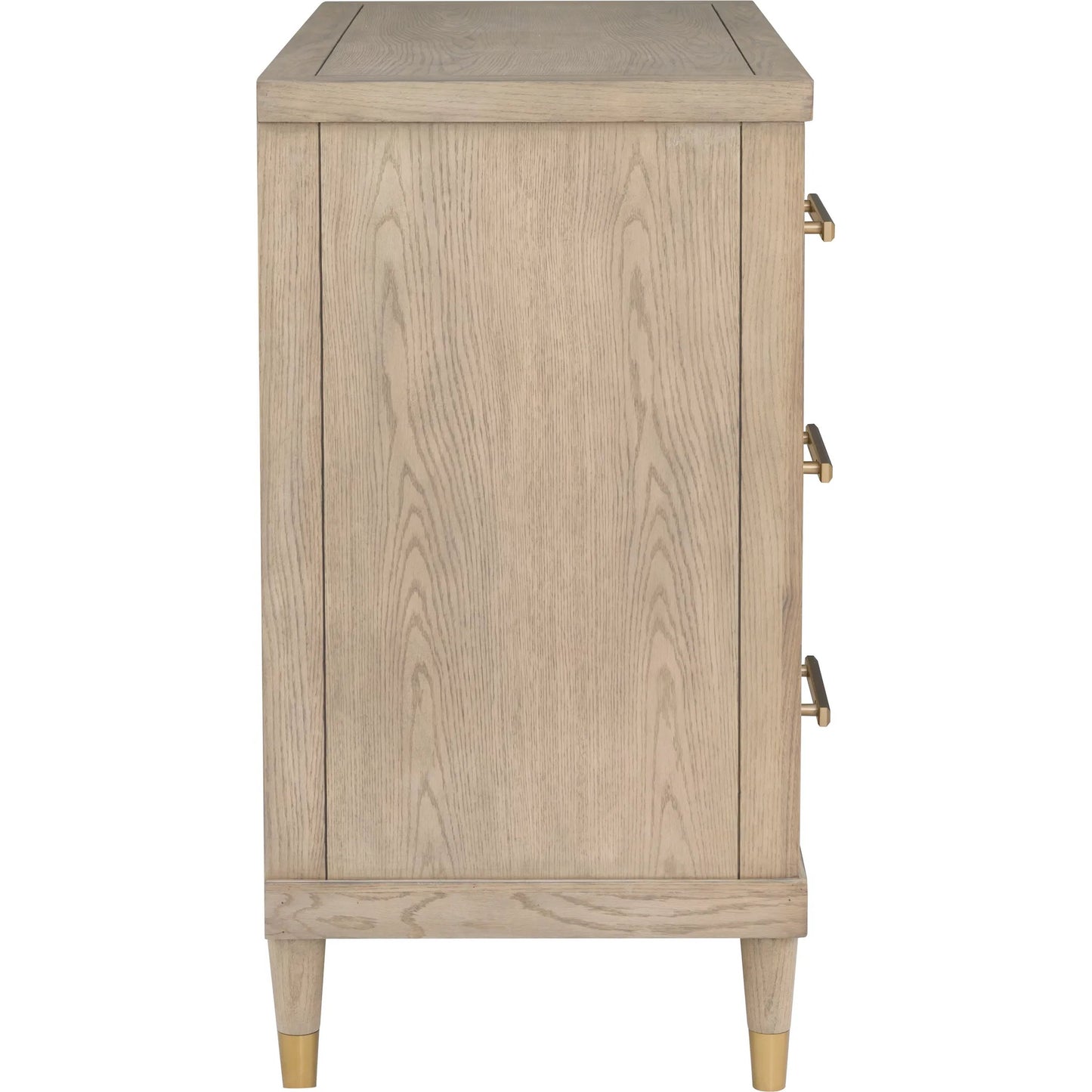 004 SI-2635788 | Additional Silo | Everett 3-Drawer Chest by Fairfield Chair in brown and biscotti. Made from red oak solids, veneers in a unique style.
