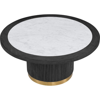 Everett Large Round Bunching Cocktail Table by Fairfield Chair. Made from red oak solids, veneers in a unique style.