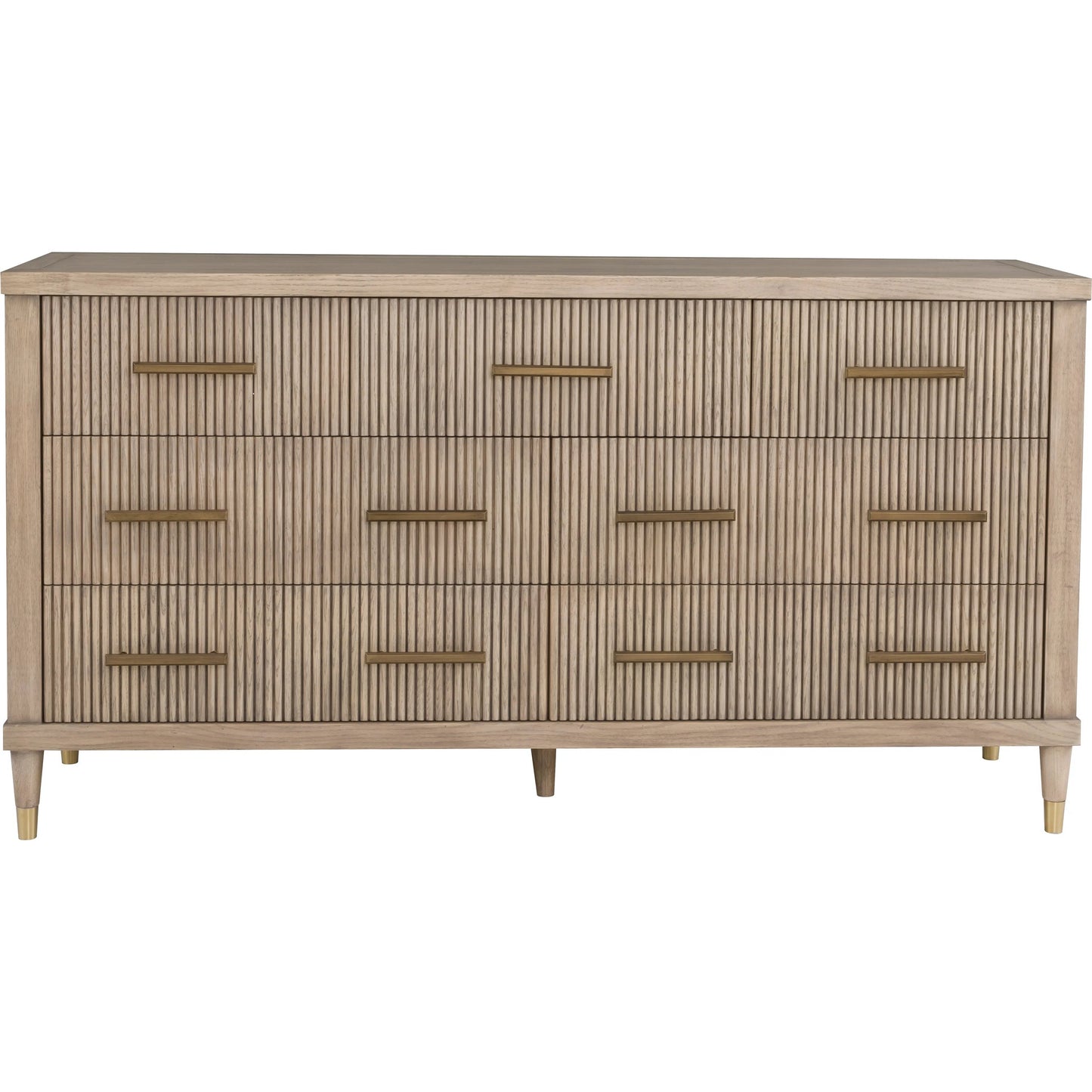 003 SI-2635789 | Additional Silo | Everett 7-Drawer Dresser by Fairfield Chair in brown and biscotti. Made from red oak solids, veneers in a unique style.
