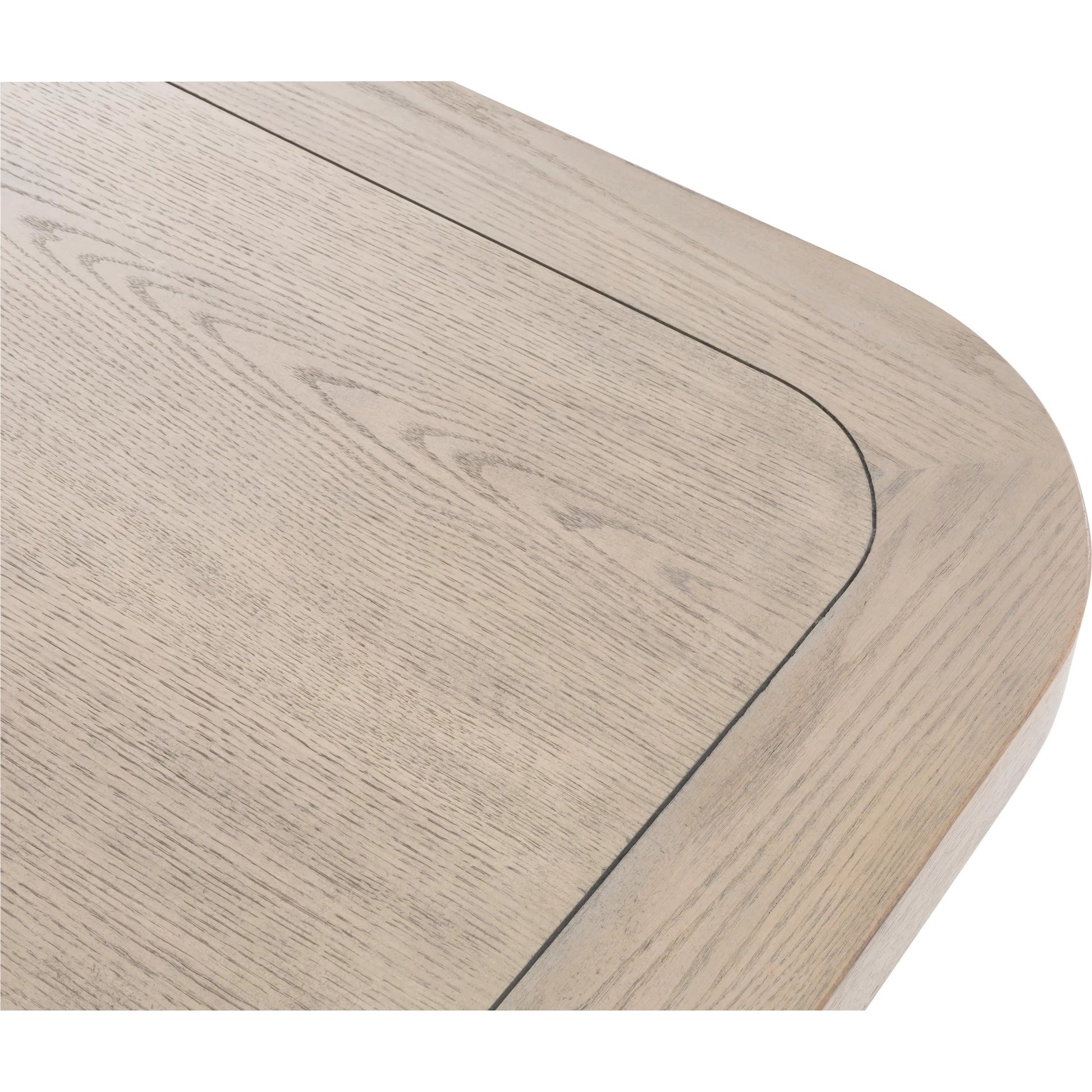 Everett Double Pedestal Dining Table by Fairfield Chair. Made from red oak solids, veneers in a unique style.