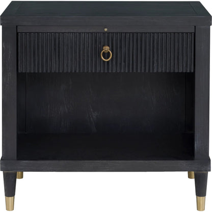 Everett 1-Drawer Rectangular Nightstand by Fairfield Chair. Made from red oak solids, veneers in a unique style.