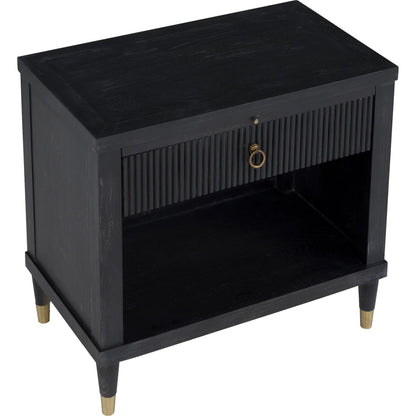 Everett 1-Drawer Rectangular Nightstand by Fairfield Chair. Made from red oak solids, veneers in a unique style.