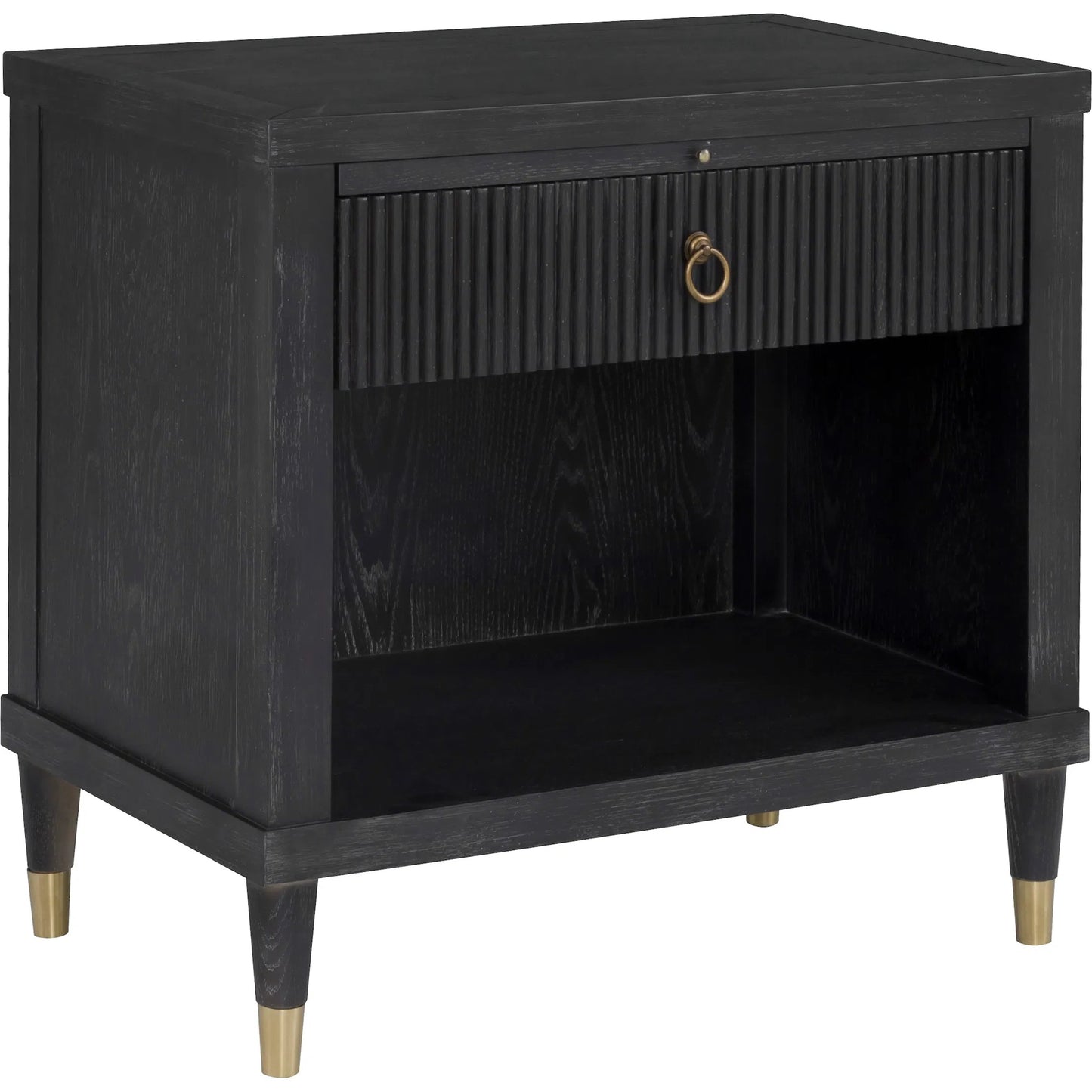 008 SI-2636056 | Primary Silo | Everett 1-Drawer Rectangular Nightstand by Fairfield Chair. Made from red oak solids, veneers in a unique style.