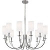 Polished Nickel / 34.5" x 34.5" x 83.75"