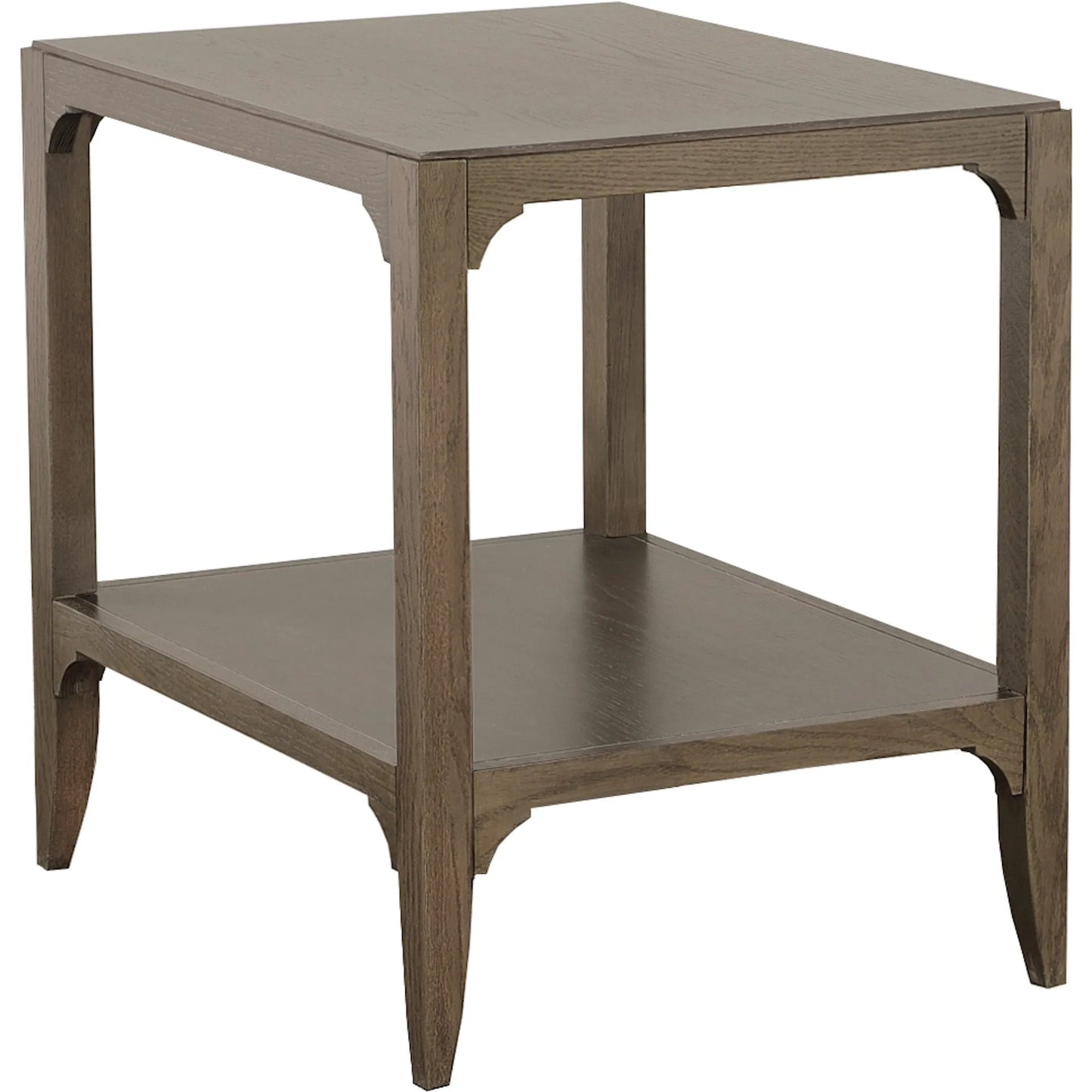 000 SI-2635794 | Primary Silo | Kendrick End Table by Fairfield Chair in brown and modern truffle. Made from red oak solids, veneers in a unique style.
