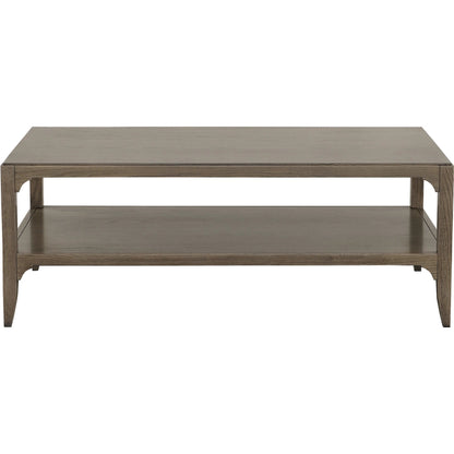 Kendrick Cocktail Table by Fairfield Chair in brown and modern truffle. Made from red oak solids, veneers in a unique style.