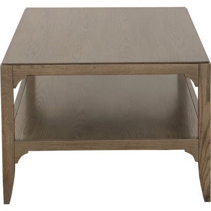 Kendrick Cocktail Table by Fairfield Chair in brown and modern truffle. Made from red oak solids, veneers in a unique style.