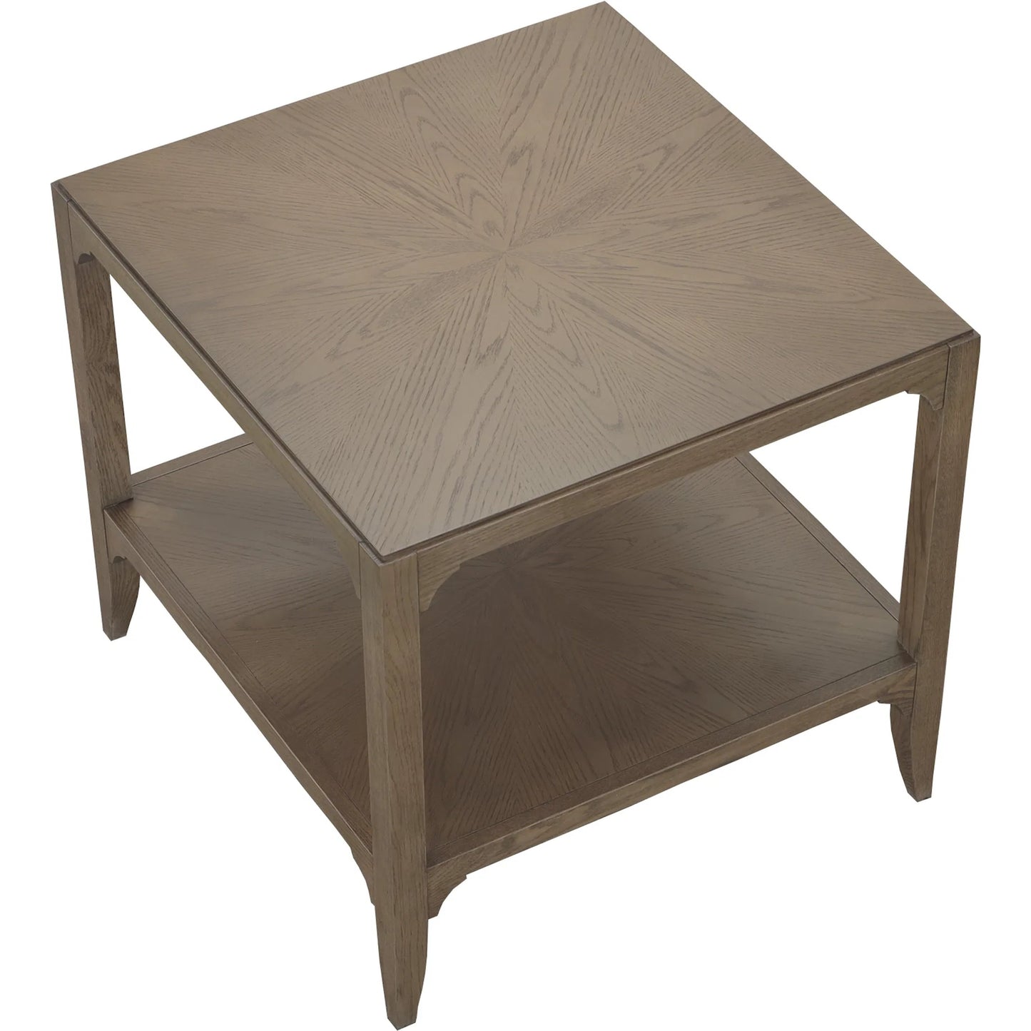002 SI-2635796 | Additional Silo | Kendrick Lamp Table by Fairfield Chair in brown and modern truffle. Made from red oak solids, veneers in a unique style.