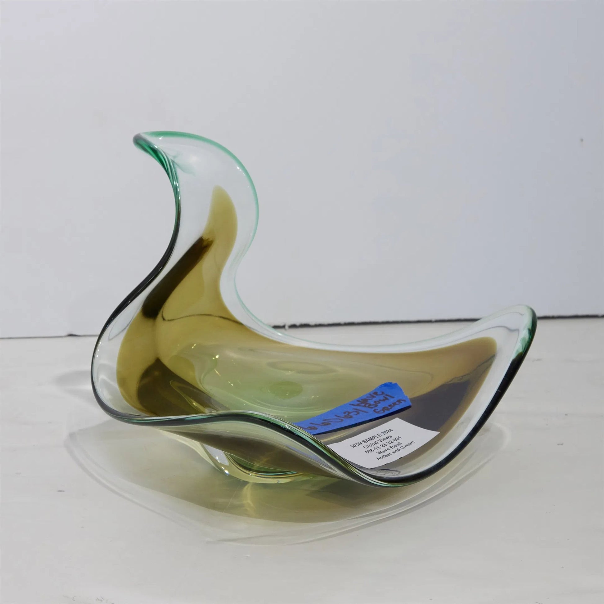 Wave Bowl by Global Views. Made from art glass in a eclectic & global style.