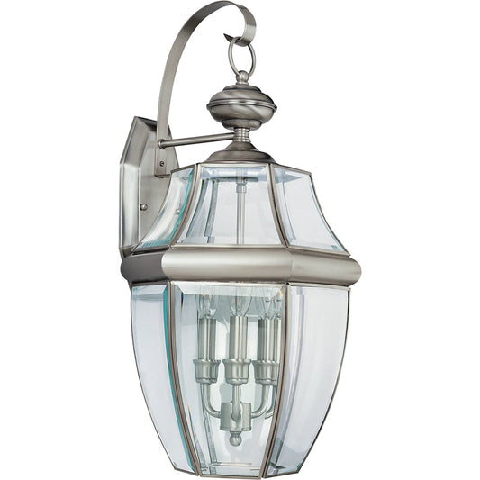 Lancaster Three Light Outdoor Wall Lantern by Visual Comfort & Co.. Made from brass in a unique style.