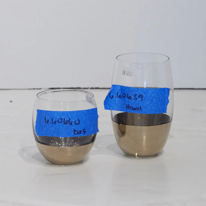 Metallic Orb DOF Glass by Global Views. Made from art glass in a eclectic & global style.