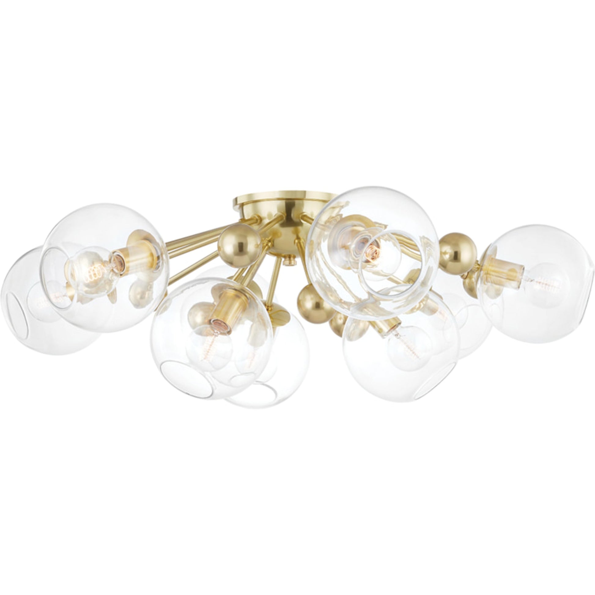 Abbott Semi Flush by Hudson Valley. Made from unique in a transitional style.