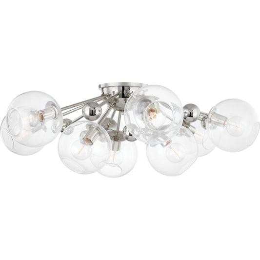 Abbott Semi Flush by Hudson Valley. Made from unique in a transitional style.