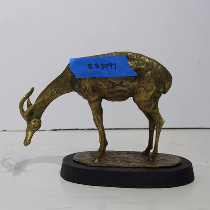 Nara Bowing Deer by Global Views in black and marble. Made from unique in a modern style.