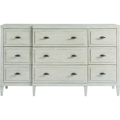 Midtown Dresser by Universal Furniture in matte black and flannel. Made from unique in a transitional style.