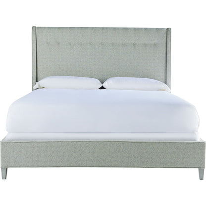 Midtown Bed by Universal Furniture in matte black and coconut metal. Made from 61% olefin, 37% cotton, 2% polyester in a transitional style.