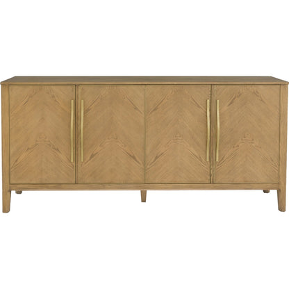 Maxwell Credenza by Fairfield Chair. Made from red oak solids, veneers in a unique style.