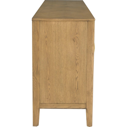 Maxwell Credenza by Fairfield Chair. Made from red oak solids, veneers in a unique style.