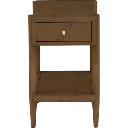 Maxwell 1-Drawer Rectangle Drink Table by Fairfield Chair. Made from red oak solids, veneers in a unique style.