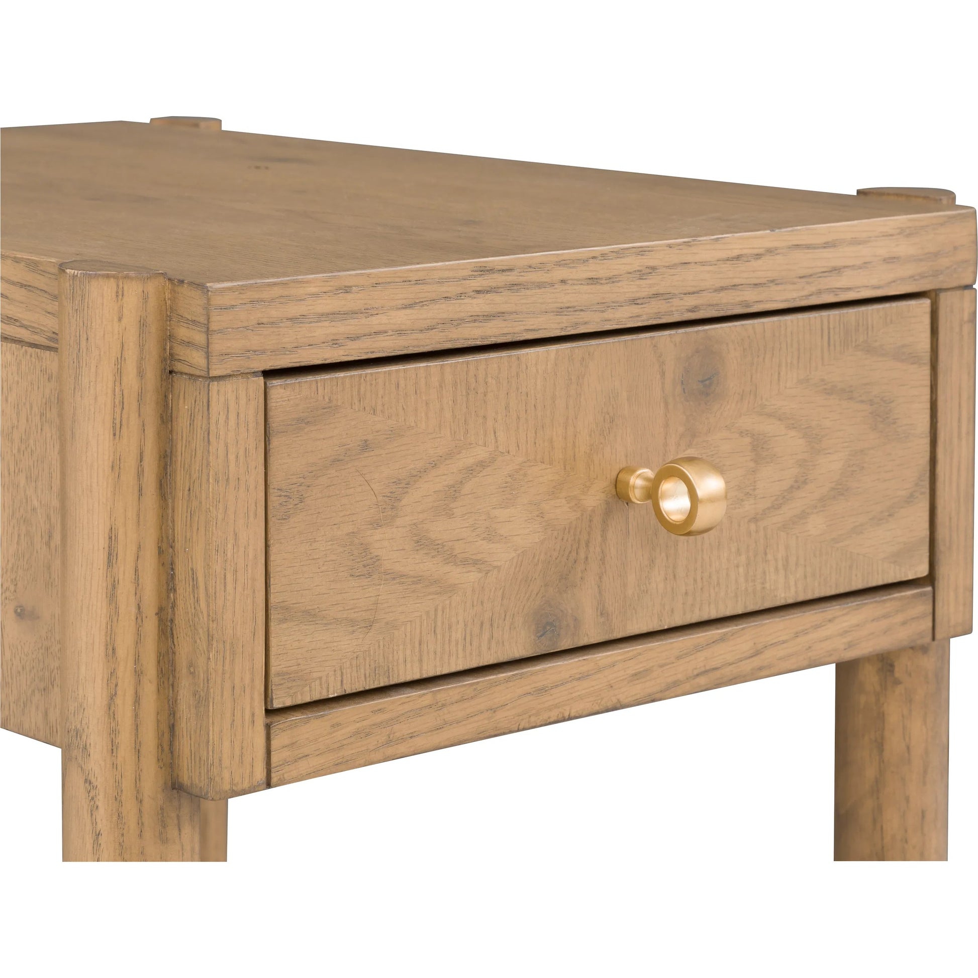 Maxwell 1-Drawer Rectangle Drink Table by Fairfield Chair. Made from red oak solids, veneers in a unique style.