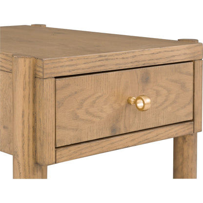 Maxwell 1-Drawer Rectangle Drink Table by Fairfield Chair. Made from red oak solids, veneers in a unique style.