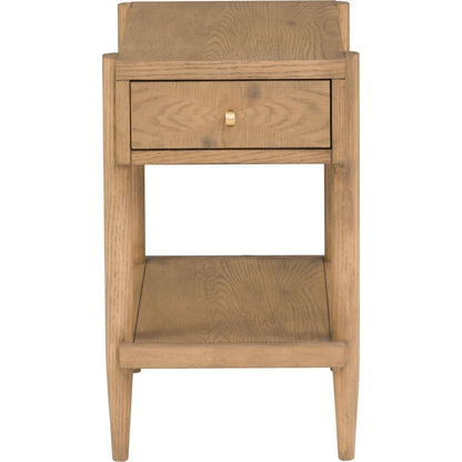 Maxwell 1-Drawer Rectangle Drink Table by Fairfield Chair. Made from red oak solids, veneers in a unique style.