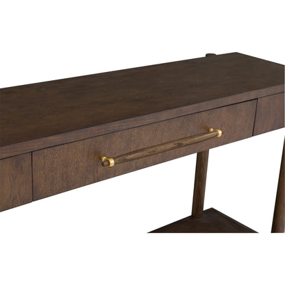 Maxwell 1-Drawer Console Table by Fairfield Chair. Made from red oak solids, veneers in a unique style.