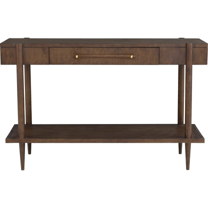 Maxwell 1-Drawer Console Table by Fairfield Chair. Made from red oak solids, veneers in a unique style.