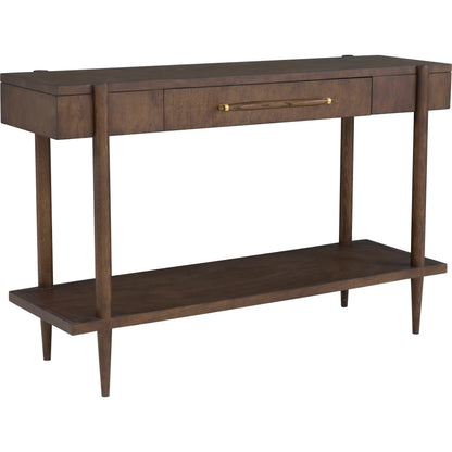 Maxwell 1-Drawer Console Table by Fairfield Chair. Made from red oak solids, veneers in a unique style.
