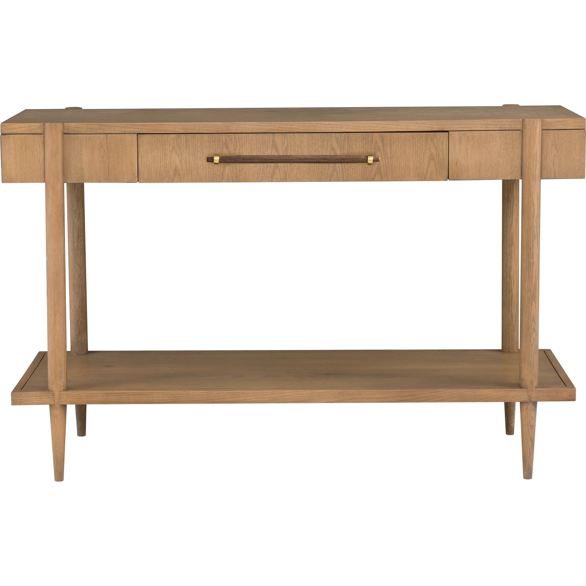 Maxwell 1-Drawer Console Table by Fairfield Chair. Made from red oak solids, veneers in a unique style.