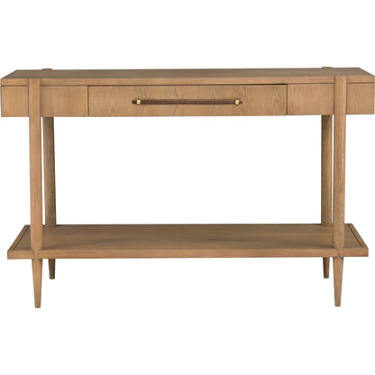 Maxwell 1-Drawer Console Table by Fairfield Chair. Made from red oak solids, veneers in a unique style.