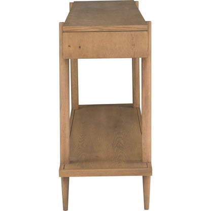 Maxwell 1-Drawer Console Table by Fairfield Chair. Made from red oak solids, veneers in a unique style.
