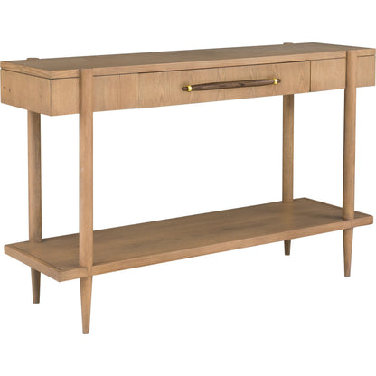 Maxwell 1-Drawer Console Table by Fairfield Chair. Made from red oak solids, veneers in a unique style.