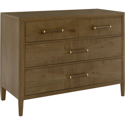 Maxwell Chest by Fairfield Chair. Made from red oak solids, veneers in a unique style.