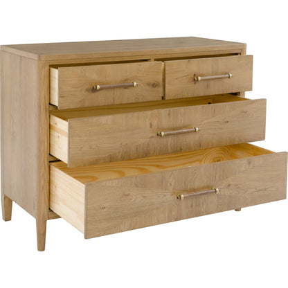 Maxwell Chest by Fairfield Chair. Made from red oak solids, veneers in a unique style.