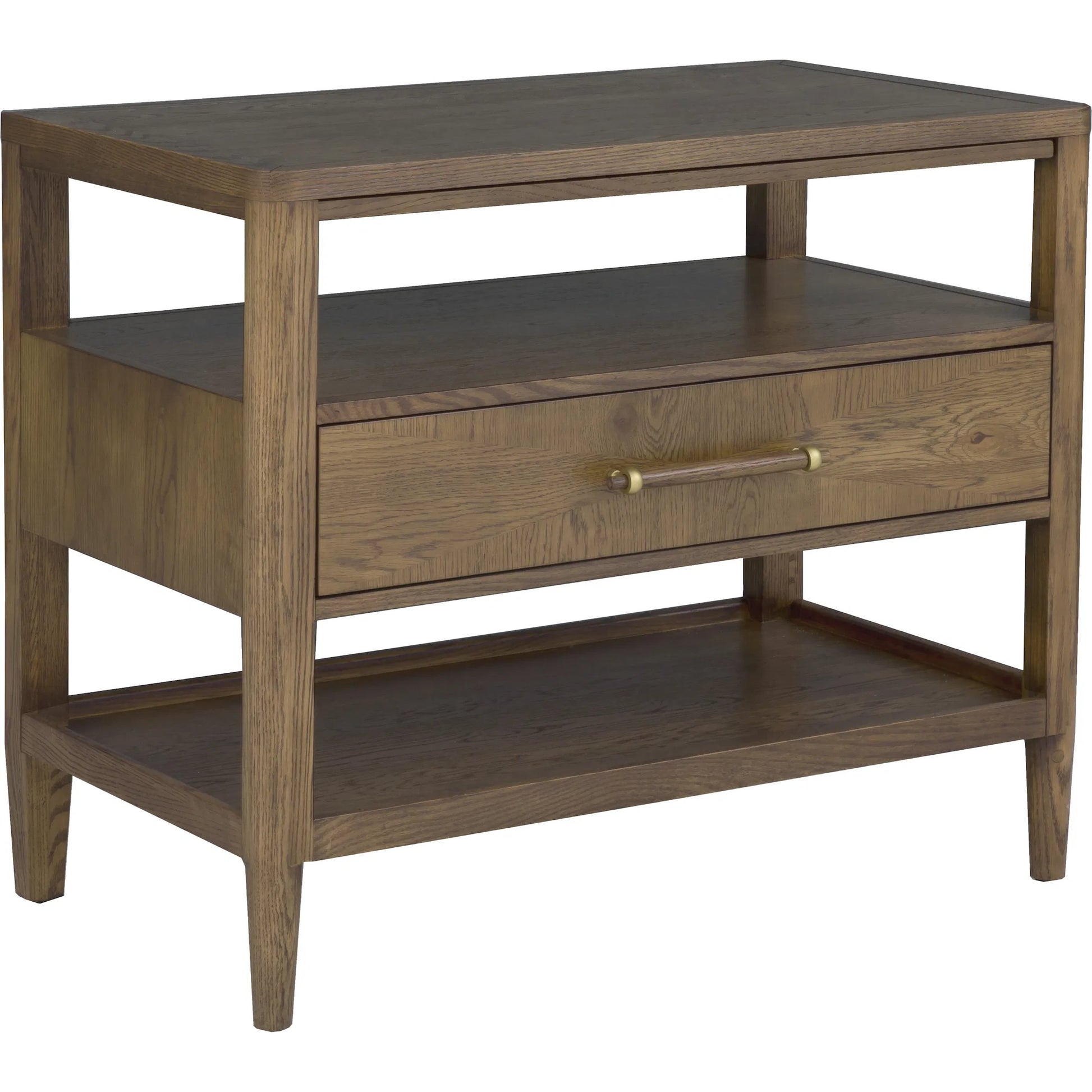 Maxwell 1-Drawer Nightstand by Fairfield Chair. Made from red oak solids, veneers in a unique style.