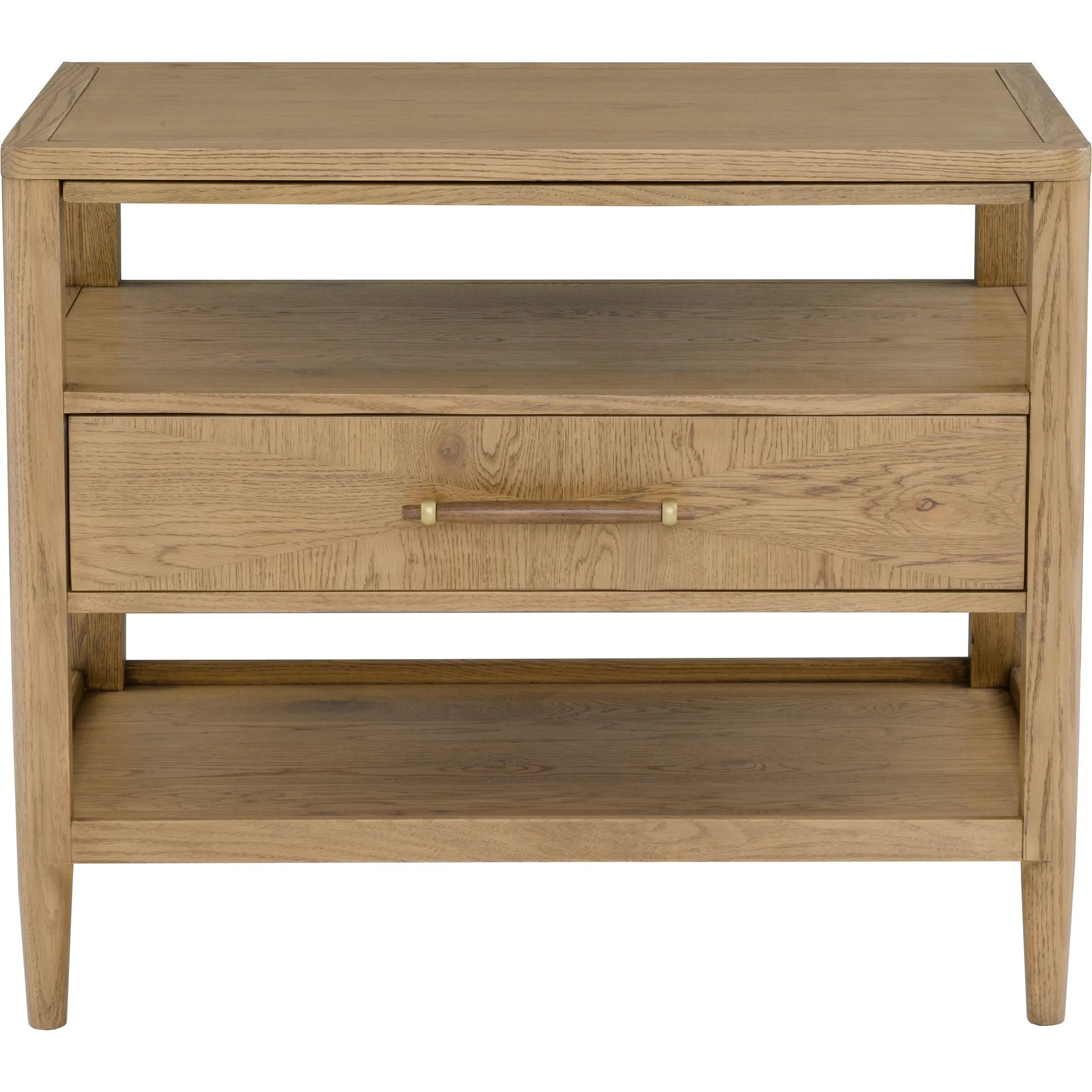 Maxwell 1-Drawer Nightstand by Fairfield Chair. Made from red oak solids, veneers in a unique style.