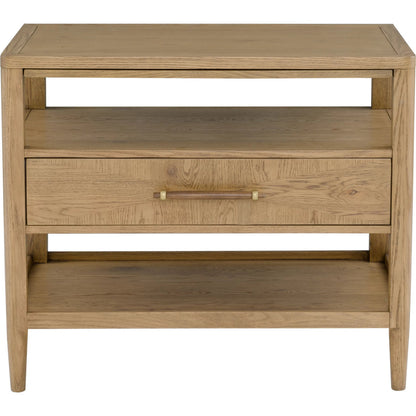 Maxwell 1-Drawer Nightstand by Fairfield Chair. Made from red oak solids, veneers in a unique style.