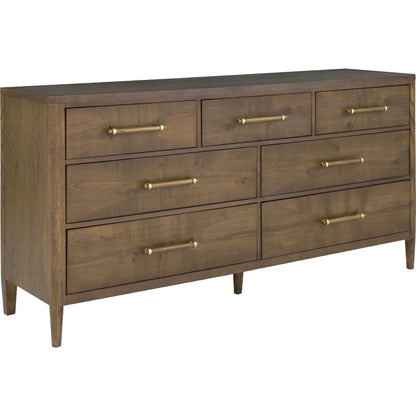 Maxwell 7-Drawer Dresser by Fairfield Chair. Made from red oak solids, veneers in a unique style.