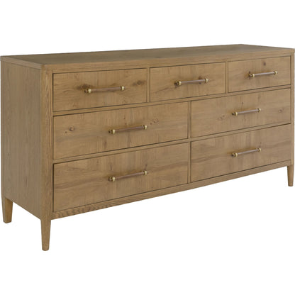Maxwell 7-Drawer Dresser by Fairfield Chair. Made from red oak solids, veneers in a unique style.