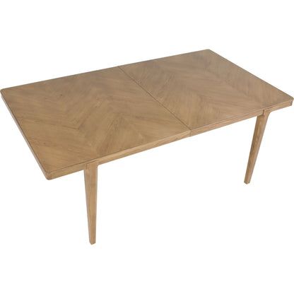 Maxwell Dining Table by Fairfield Chair. Made from red oak solids, veneers in a unique style.