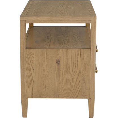 Maxwell 2-Drawer Nightstand by Fairfield Chair. Made from red oak solids, veneers in a unique style.