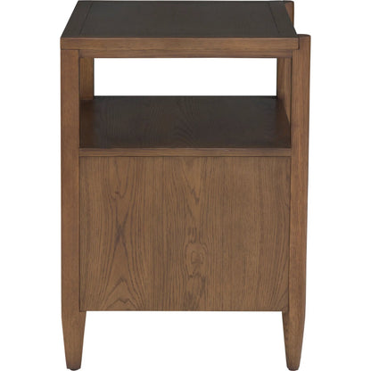 Maxwell 2-Drawer Nightstand by Fairfield Chair. Made from red oak solids, veneers in a unique style.
