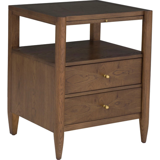 000 SI-2636113 | Primary Silo | Maxwell 2-Drawer Nightstand by Fairfield Chair. Made from red oak solids, veneers in a unique style.