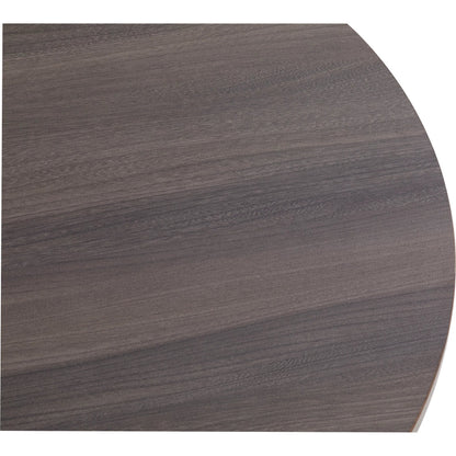 Freya Laminate Round End Table by Fairfield Chair in tan and light oak. Made from high pressure laminate in a unique style.